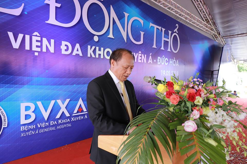 TS.BS. Nguyễn Văn Châu - Tổng Giám đốc BVXA phát biểu khai mạc buổi lễ.
