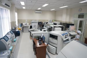 Hệ thống máy xét nghiệm hiện đại, đạt chuẩn quốc tế