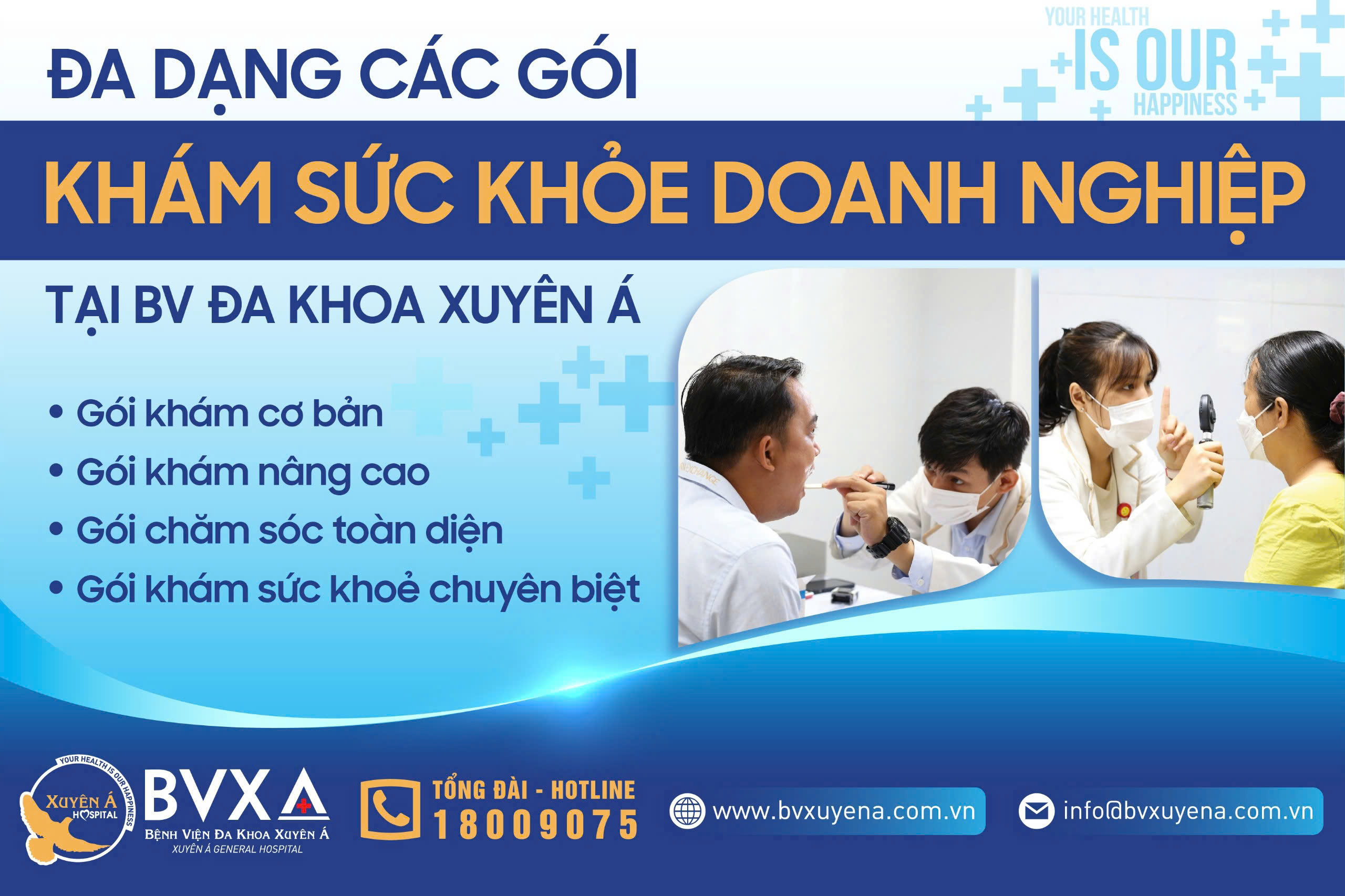 Đa dạng gói khám sức khỏe doanh nghiệp