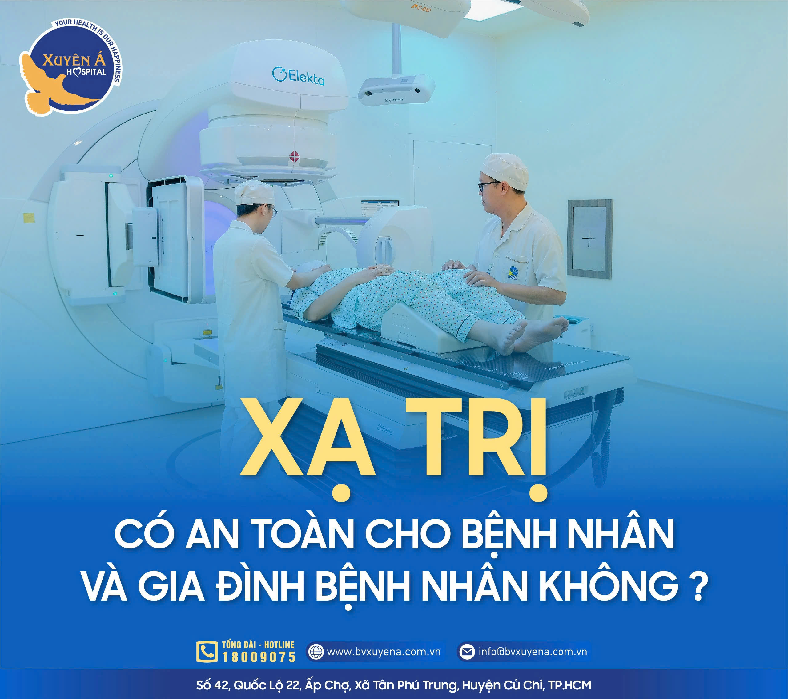 Xạ trị có an toàn cho bệnh nhân và gia đình bệnh nhân không