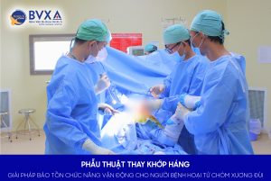 Hình ảnh ekip phẫu thuật thay khớp háng