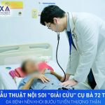 “GIẢI CỨU” CỤ BÀ 72 TUỔI KHỎI BƯỚU TUYẾN THƯỢNG THẬN BẰNG PHẪU THUẬT NỘI SOI!