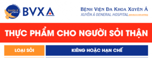Thực phẩm cho người sỏi thận