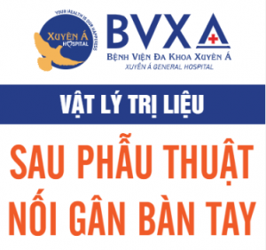 Vật lý trị liệu sau phẫu thuật nối gân bàn tay