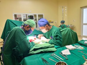 Hình ảnh ekip nối bàn chân đứt lìa