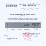 Danh sách người thực hành khám bệnh, chữa bệnh đợt 1 2026 Đức Hòa