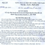 Quyết định về việc phê duyệt danh mục kỹ thuật chuyên môn đối với Bệnh Viện Đa Khoa Xuyên Á – Tây Ninh