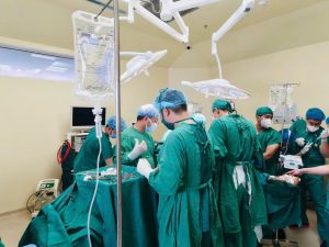 Hình ảnh ghi nhận trong ca phẫu thuật