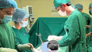 Ảnh ghi nhận trong ca phẫu thuật