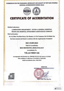 chứng chỉ ISO 15189 2022